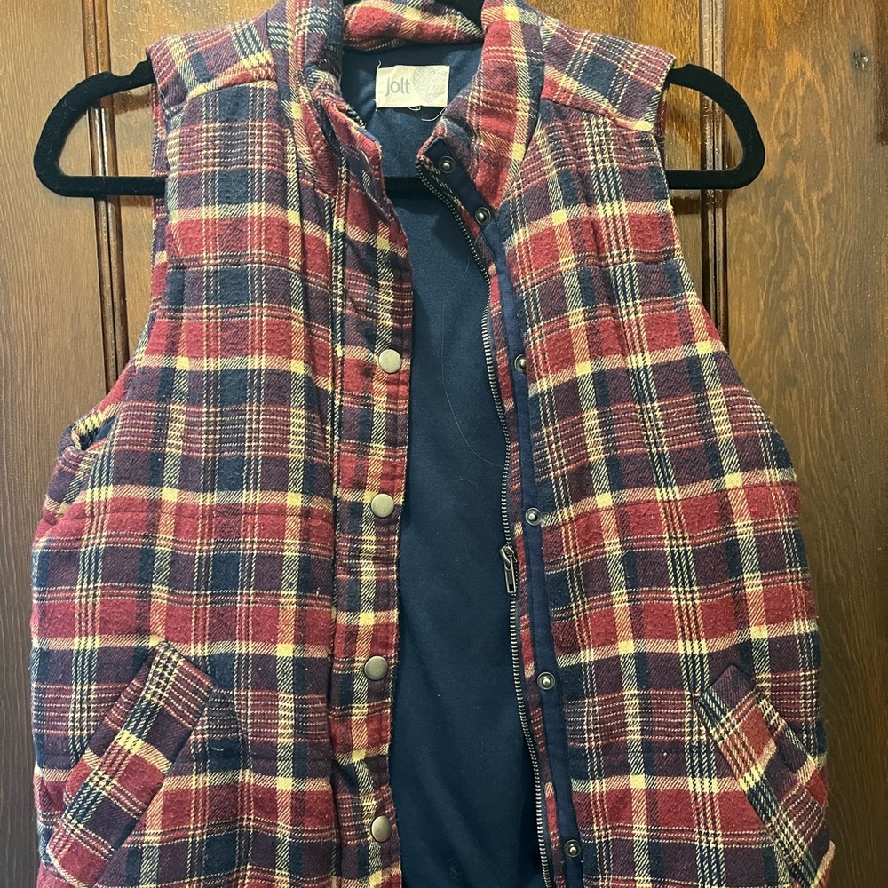 Jolt Plaid Thick Vest